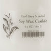Renyl Earl Gray Scented Soy Wax Candles Set of 3 | White Glass 9"