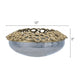 Brian Decorative Bowl w Gold Aluminum Sculpted Lid | Black Glass 12"