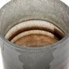 Ibiza Handcrafted Decorative Vase | Wood | Layered Brown-Gray Glass 9"