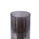 Jane Large Decorative Vase | Steel Base | Layered Blue-Black Glass 13"