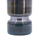 Jane Large Decorative Vase | Steel Base | Layered Blue-Black Glass 13"