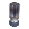 Jane Small Decorative Vase | Steel Base | Layered Blue-Black Glass 11"