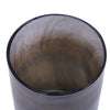 Jane Small Decorative Vase | Steel Base | Layered Blue-Black Glass 11"