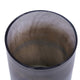 Jane Small Decorative Vase | Steel Base | Layered Blue-Black Glass 11"