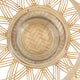 Nicole Decorative Lantern | Open Weave Design | Beige Bamboo | Glass 14"