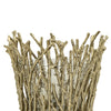 Mandy Mabrey Candle Holder | Branch Details | Gold Metal | Black Glass 13"