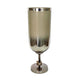 Cleo Small Vase | Metal Accent | Farmhouse Vintage Silver-Cream Glass 17"