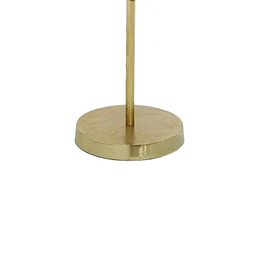 Jenyl Candle Holder | Elegant Round Frame | Gray-Copper Glass | 21"