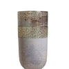 Fizi Decorative Vase | Traditional Flared Base | Gray Cylindrical Glass 22"