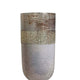 Fizi Decorative Vase | Traditional Flared Base | Gray Cylindrical Glass 22"