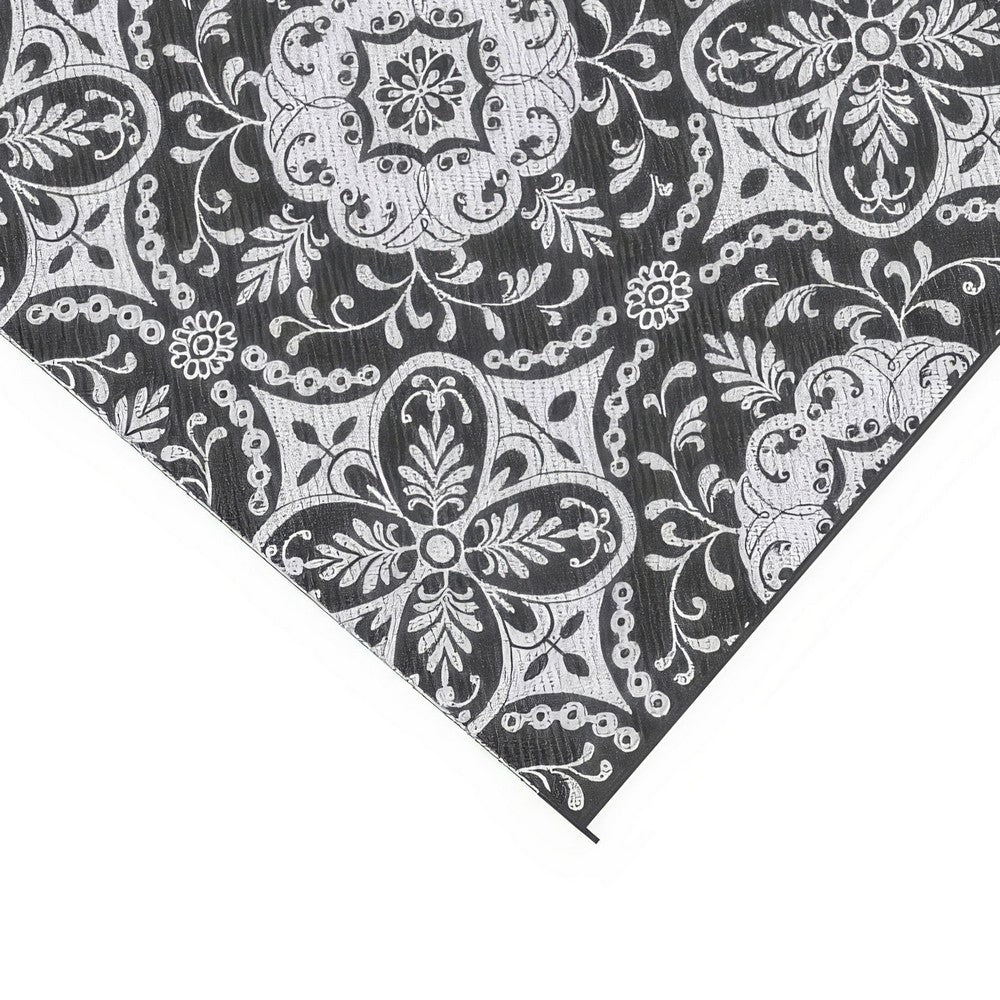 9x18 Outdoor Rug | Camping & Picnic Reversible Rug in a Bag | Gray White