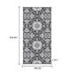 9x18 Outdoor Rug | Camping & Picnic Reversible Rug in a Bag | Gray White