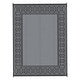 9x12 Extra Large Area Rug | Reversible Plastic Straw Design | Black Gray