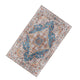 5x7 Medium Area Rug | Vintage Blue Yellow Persian Floral Pattern