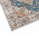5x7 Medium Area Rug | Vintage Blue Yellow Persian Floral Pattern