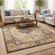 Hano 5x7 Medium Area Rug | Vintage Blue Gold Bohemian Persian Style