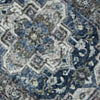 5x7 Medium Area Rug | Blue & Brown Bohemian Vintage Floral Pattern
