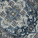 5x7 Medium Area Rug | Blue & Brown Bohemian Vintage Floral Pattern
