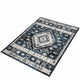 Jena 5x7 Medium Area Rug | Persian Geometric Design | Black Blue
