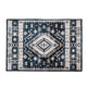 Jena 5x7 Medium Area Rug | Persian Geometric Design | Black Blue