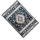 Jena 5x7 Medium Area Rug | Persian Geometric Design | Black Blue