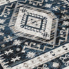 Jena 5x7 Medium Area Rug | Persian Geometric Design | Black Blue