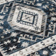 Jena 5x7 Medium Area Rug | Persian Geometric Design | Black Blue