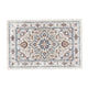 5x7 Medium Area Rug | Orange Yellow Vintage Persian Floral Pattern