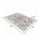 5x7 Medium Area Rug | Orange Yellow Vintage Persian Floral Pattern