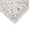 6x9 Medium Area Rug | Light Khaki & Beige Vintage Floral Patterns