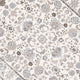 6x9 Medium Area Rug | Light Khaki & Beige Vintage Floral Patterns