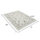 6x9 Medium Area Rug | Light Khaki & Beige Vintage Floral Patterns