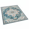 5x7 Retro Medium Area Rug | Beige Blue Vintage Persian Floral Pattern