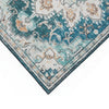 5x7 Retro Medium Area Rug | Beige Blue Vintage Persian Floral Pattern
