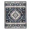 Jena 8x10 Extra Large Area Rug | Persian Geometric Design | Black Blue
