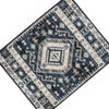 Jena 8x10 Extra Large Area Rug | Persian Geometric Design | Black Blue