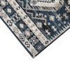 Jena 8x10 Extra Large Area Rug | Persian Geometric Design | Black Blue