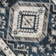 Jena 8x10 Extra Large Area Rug | Persian Geometric Design | Black Blue