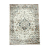 5x7 Classic Medium Area Rug | Blue Yellow Vintage Persian Floral Pattern