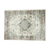 5x7 Classic Medium Area Rug | Blue Yellow Vintage Persian Floral Pattern