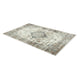 5x7 Classic Medium Area Rug | Blue Yellow Vintage Persian Floral Pattern
