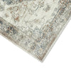 5x7 Classic Medium Area Rug | Blue Yellow Vintage Persian Floral Pattern