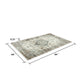 5x7 Classic Medium Area Rug | Blue Yellow Vintage Persian Floral Pattern