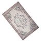 5x7 Vintage Medium Area Rug | Antique Brassy White Persian Floral Pattern