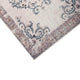 5x7 Vintage Medium Area Rug | Antique Brassy White Persian Floral Pattern