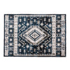 Jena 6x9 Large Area Rug | Persian Geometric Design | Modern Retro Black Blue