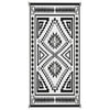 Lema 9x18 Ultra Large Area Outdoor Rug with Carrying Bag | Black & White