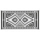 Lema 9x18 Ultra Large Area Outdoor Rug with Carrying Bag | Black & White