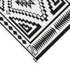 Lema 9x18 Ultra Large Area Outdoor Rug with Carrying Bag | Black & White