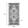 Lema 9x18 Ultra Large Area Outdoor Rug with Carrying Bag | Black & White